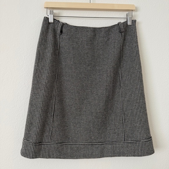 MaxMara Weekend Clueless Wool Blazer Jacket Skirt Set Size 8 Houndstooth Belted - Picture 7 of 16